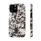Cow Fur - Card Holder Cases iPhone 13 Pro Max Glossy Without gift packaging - phone cases